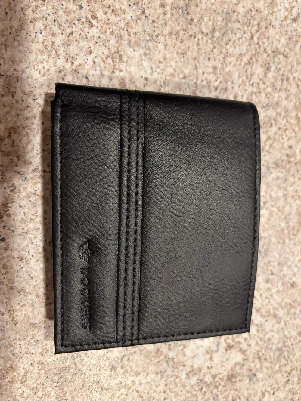 Dockers Black Leather Bifold Card Wallet